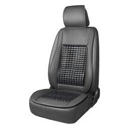 Husa scaun auto AMIO cu suport lombar si tetiera, negru, 1 buc