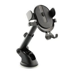 Suport telefon auto cu fixare automata, rotatie 360° si ventuza, 60-90 mm