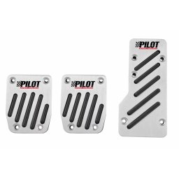 Acoperitori pedale auto Race 2 din aluminiu cu insertii antiderapante