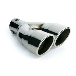 Ornament toba esapament dublu TS-22 din inox lustruit, 36-54 mm
