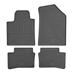Set covorase auto din cauciuc pentru Hyundai i10 2013-2020 si Kia Picanto 2011-2017, negre