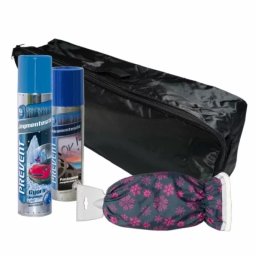 Pachet iarna degivrare auto Woman 4 piese cu geanta si spray-uri