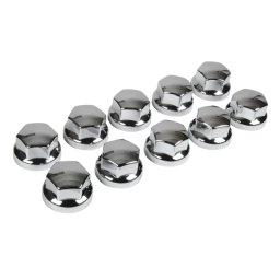 Set 10 capace ABS pentru prezoane camion, 32/33 mm, finisaj cromat