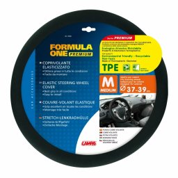 Manson volan textil Lampa Formula One, negru, Ø 37-39 cm