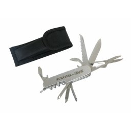 Briceag multifunctional 11 în 1 pentru supravietuire, cu husa