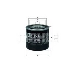 Filtru ulei Ford OC23 Mahle pentru motor 1587 cm3, cod SKU OC23