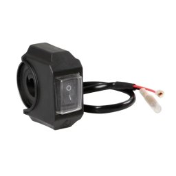 Intrerupator basculant impermeabil pentru ghidon moto 12V 6A, negru