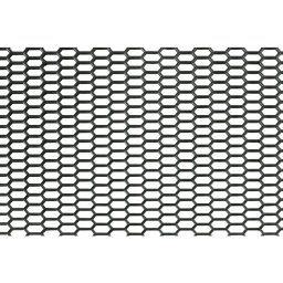 Plasa grila spoiler auto din plastic negru, hexagon mic 8x18 mm, 120x40 cm