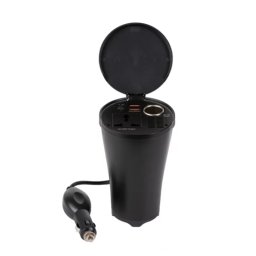 Invertor auto 12V la 220V 150W cu 2 porturi USB si priza DC