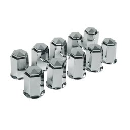 Capace prezoane camion din ABS 32 mm crom, set 10 bucati