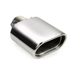 Ornament toba esapament TS-57 din inox lustruit, sunet sport, Ø32-45 mm