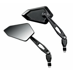 Set oglinzi retrovizoare moto Jax reglabile, montare ghidon, 2 buc