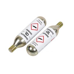 Set 2 cartuse CO2 16g cu filet pentru umflare rapida bicicleta Lampa