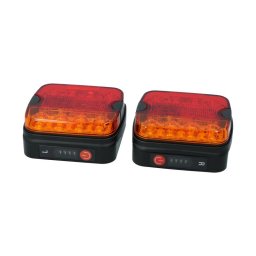 Set lampi remorca LED wireless magnetice cu Bluetooth, 13 pini, 4000 mAh