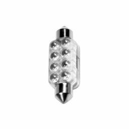Bec LED sofit 12V cu 8 LED-uri, SV8.5-8, 13x44 mm, lumina alba