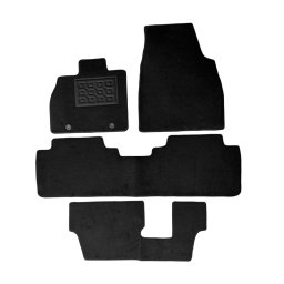 Set covorase auto din mocheta pentru BYD Tang EV 7 locuri, negre, 4 piese