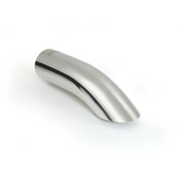 Ornament curbat pentru toba de esapament T-06 din inox lustruit, Ø30-44 mm