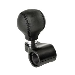 Nuca de rotire volan Power-Ball universala din piele, neagra, 30 mm