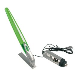 Lampa LED interior auto 12V verde, brat reglabil 180° si baza adeziva
