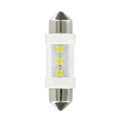 Set 2 becuri LED sofit C5W 12V 36 mm cu 3 LED-uri, lumina alba