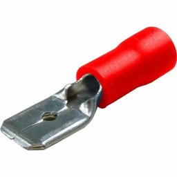 Papuci electrici tata rosii 6,3x0,8 mm, set 10 buc, Pilot Lampa