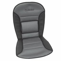 Husa scaun fata Comfort cu suport lombar, negru/gri, 1 buc, Carpoint