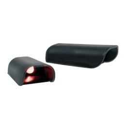 Mini proiectoare LED auto 12V rosii cu baza adeziva, set 2 buc