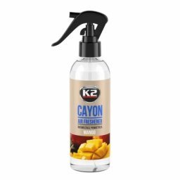 Odorizant auto si de interior K2 Cayon Mango cu atomizor, 250 ml