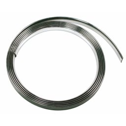 Banda ornament crom adeziva flexibila auto, 4 m x 21 mm