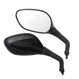 Oglinzi retrovizoare moto Horizon, set 2 bucati, M8x1,25, negre