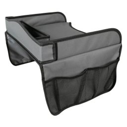 Masuta auto pentru copii Lampa Snack & Play, pliabila, gri, 40x36 cm