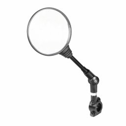 Oglinda retrovizoare moto cu prindere pe ghidon 22 mm, reglabila, neagra