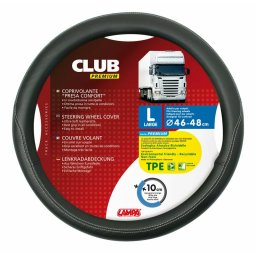 Manson volan camion premium L 46-48 cm, negru, aderenta confortabila