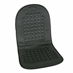 Husa pentru scaun fata cu efect de masaj si magneti, Carpoint, neagra