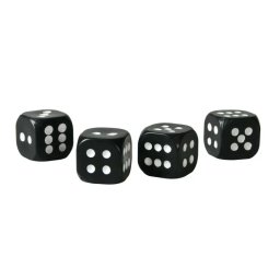 Capace valve auto California Dices negre, universale, set 4 buc