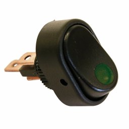 Intrerupator basculant auto cu LED verde 12V 30A Carpoint