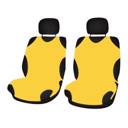 Huse scaun fata sport tip maieu Cridem, 2 bucati, galben