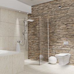 Paravan dus walk-in 90x195 cm, sticla securizata 8 mm, transparent
