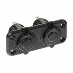 Priza auto dubla incorporabila 12/24V 20A pentru montaj interior si exterior