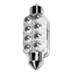 Bec LED auto 12V albastru, 13x44 mm, 8 LED, Sofit SV8.5-8, 1 buc
