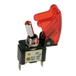 Intrerupator cu protectie si LED rosu 12V 20A pentru iluminat auto