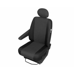 Husa scaun furgoneta transport Ares DV1-L pentru 1 loc, negru/gri