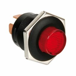 Intrerupator cu revenire LED rosu 12/24V 5A pentru panou, 3 pini