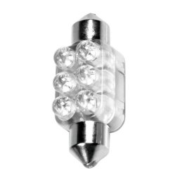 Bec LED Sofit SV8.5-8 12V alb 13x35 mm, 6 LED, pentru plafoniera si numar
