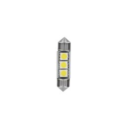 Bec LED sofit SV8.5-8 10x36mm 24/28V, 3 SMD, alb rece, set 2 bucati