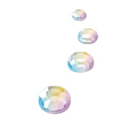 Set ornamente cristal auto Curcubeu cu adeziv, 59 bucati