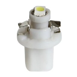 Bec LED B8.5d 12V alb pentru iluminare bord auto, 1 SMD, set 2 buc
