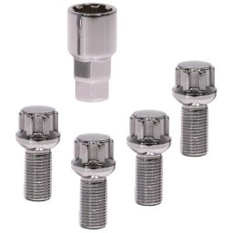 Set prezoane antifurt pentru jante sferice M14x1,5, 4 bucati, Tip D