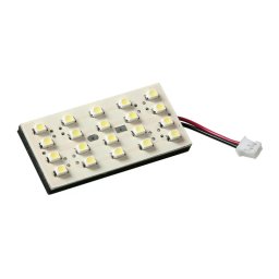 Panou LED SMD auto 24V albastru, 20 LED-uri, 35x50 mm