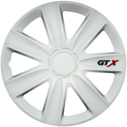 Set 4 capace roti auto Cridem GTX Carbon albe 16 inch
